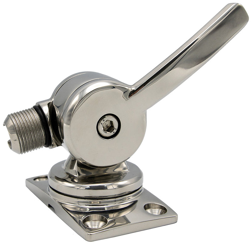 Load image into Gallery viewer, Shakespeare 6187 Sleek  Compact Stainless Steel Rotatable 4Way Ratchet Mount 6187
