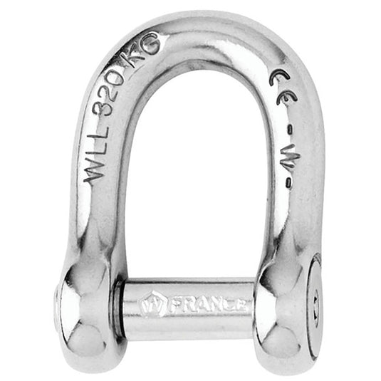 Wichard SelfLocking Allen Head Pin D Shackle  8mm Diameter  516 1304W