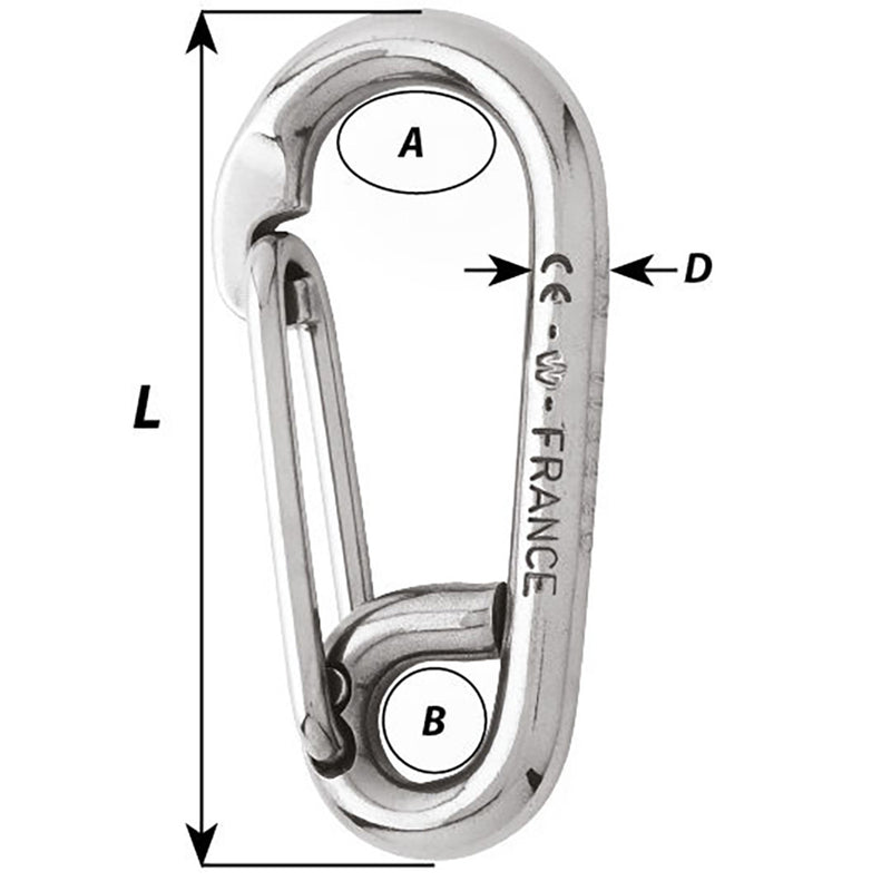 Load image into Gallery viewer, Wichard Symmetric Carbin Hook  120mm Length  1532 2317W
