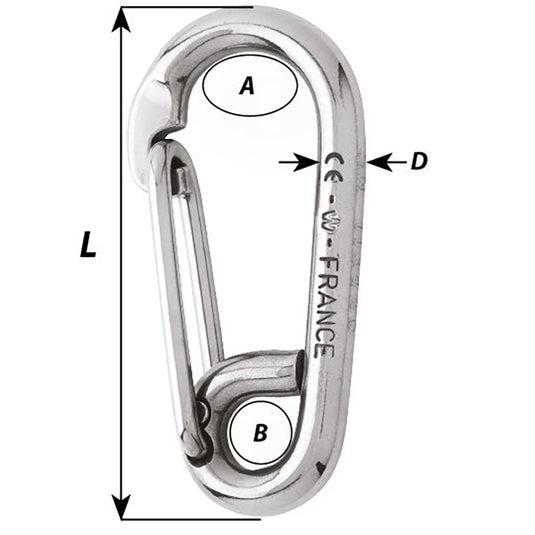 Wichard Symmetric Carbin Hook  120mm Length  1532 2317W