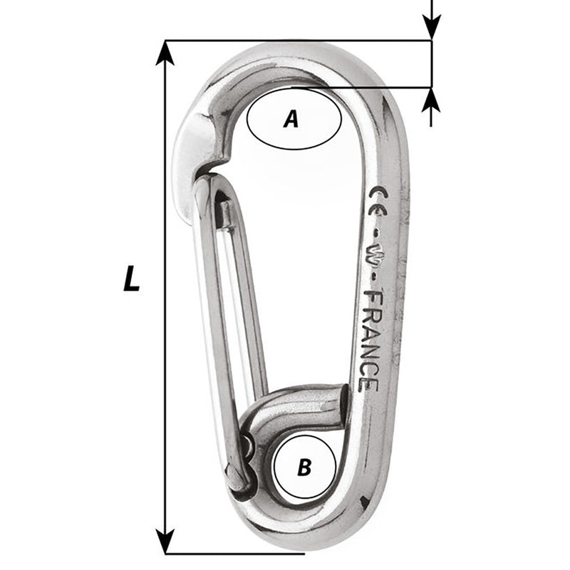 Load image into Gallery viewer, Wichard Symmetric Carbin Hook  120mm Length  1532 2317W
