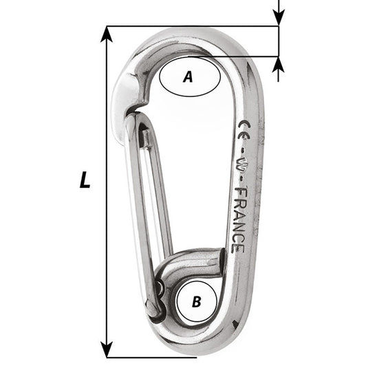 Wichard Symmetric Carbin Hook  120mm Length  1532 2317W
