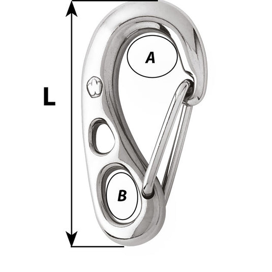Wichard HR Safety Snap Hook  100mm Length  31516 2382W