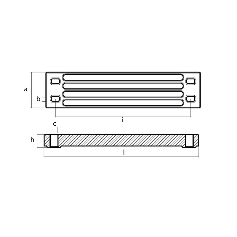 Load image into Gallery viewer, Tecnoseal Zinc Yamaha Bar Anode fEngine Bracket 011121
