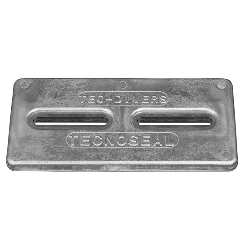 Load image into Gallery viewer, Tecnoseal Rectangular Zinc Plate Anode wInserts  12 x 6 x 1 TECDIVERSD
