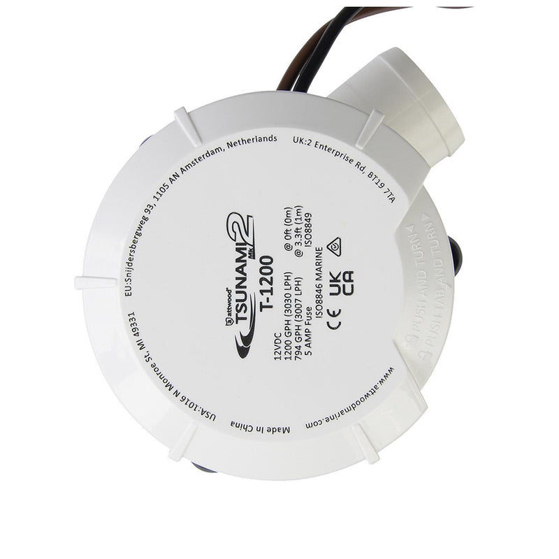 Load image into Gallery viewer, Attwood Tsunami MK2 Manual Bilge Pump  T1200  1200 GPH  12V 56127
