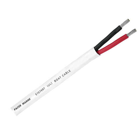 Pacer Round Duplex 2 Conductor Cable  100  142 AWG  Round Cable  Red Black WR142DC100
