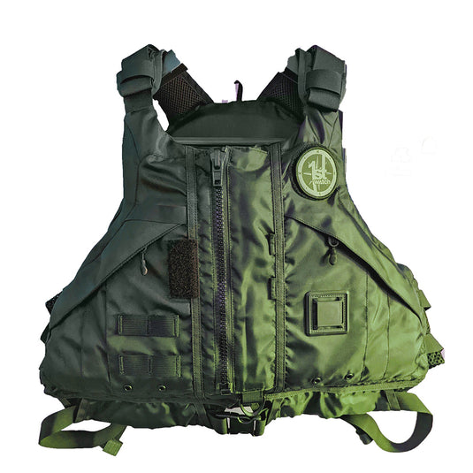 First Watch AV1000 Kayak Style Duty PFD  Green  XSS AV1000GNXSS