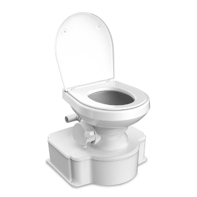 Load image into Gallery viewer, Dometic White M65 Marine Gravity Toilet  Standard Seat Size wFoot Pedal 312070001
