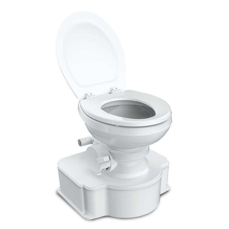 Load image into Gallery viewer, Dometic White M65 Marine Gravity Toilet  Elongated Seat Size wFoot Pedal 312500001
