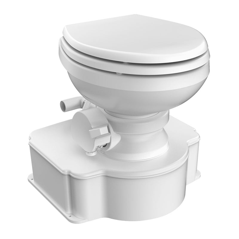 Load image into Gallery viewer, Dometic White M65 Marine Gravity Toilet  Elongated Seat Size wFoot Pedal 312500001
