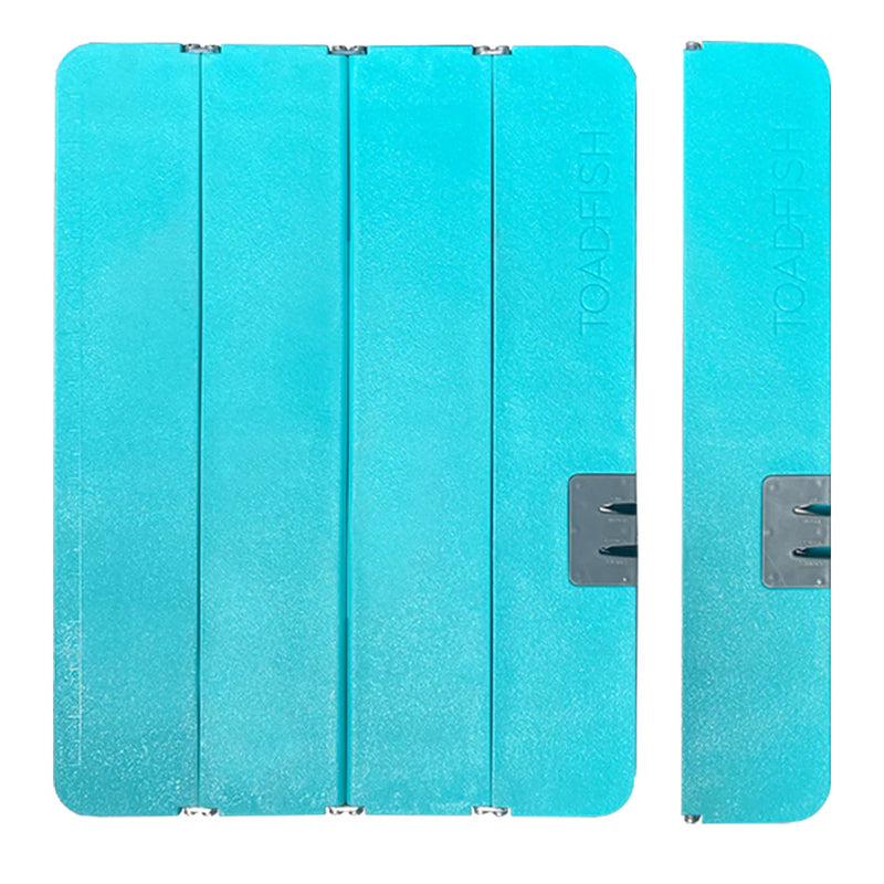 Load image into Gallery viewer, Toadfish Stowaway Folding Cutting Board wBuiltIn Knife Sharpener  Teal 1054
