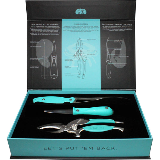 Toadfish Coastal Kitchen Collection  Oyster Knife Shrimp Cleaner  Crab Cutter 1011
