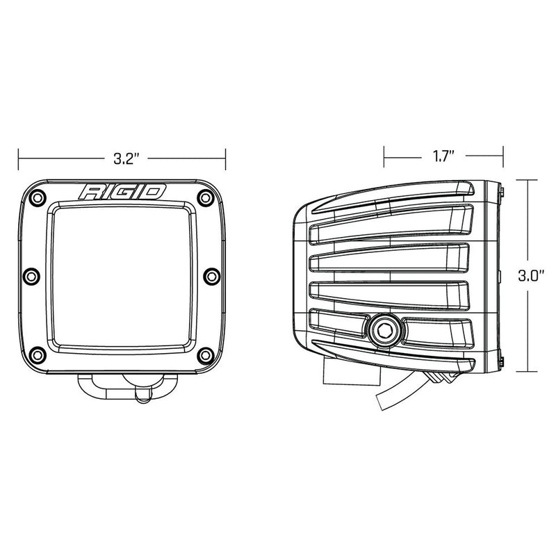 Load image into Gallery viewer, RIGID Industries DSeries Spot wAmber Pro Lens  Pair 20252
