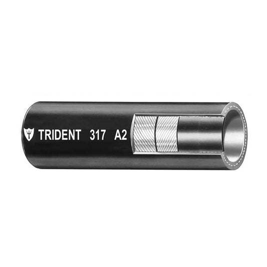 Trident Marine 58 x 50 Boxed Type A2 Fuel  Vent Line Hose  Black 3170586