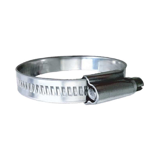 Trident Marine 316 SS NonPerforated Worm Gear Hose Clamp  1532 Band  34  118 Clamping Range  10Pack  SAE Size 10 7100581