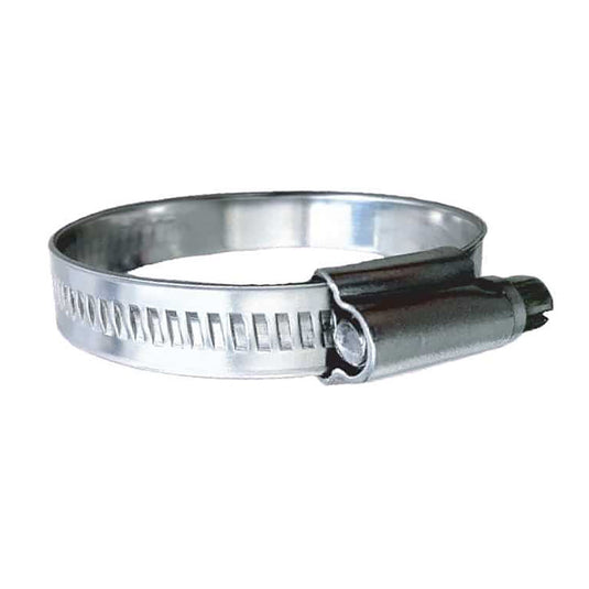 Trident Marine 316 SS NonPerforated Worm Gear Hose Clamp  1532 Band  1116  112 Clamping Range  10Pack  SAE Size 16