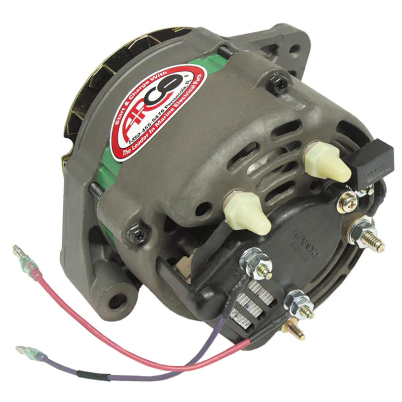 Load image into Gallery viewer, ARCO Marine Premium Replacement Alternator wMultiGroove Serpentine Pulley  12V  65A 60060
