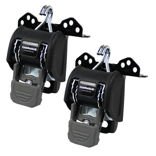 CargoBuckle Universal Ladder Rack TieDown System  2 Retractable TieDown  1 Pair F153180