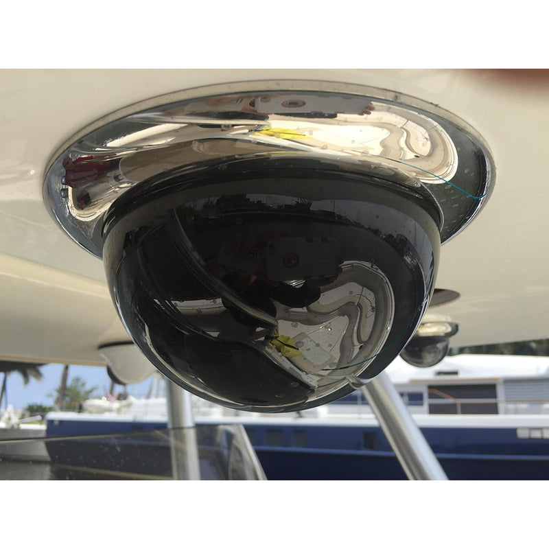 Load image into Gallery viewer, Iris Miniature Marine PTZ Dome Camera  Stainless Bezel  HiResolution Analogue Sensor  1000TVL  4 in 1 Video Format
