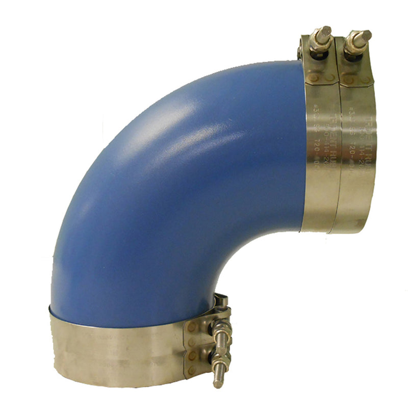 Load image into Gallery viewer, Trident Marine 6 ID 90Degree Blue Silicone Molded Wet Exhaust Elbow w4 TBolt Clamps 290V6000SS
