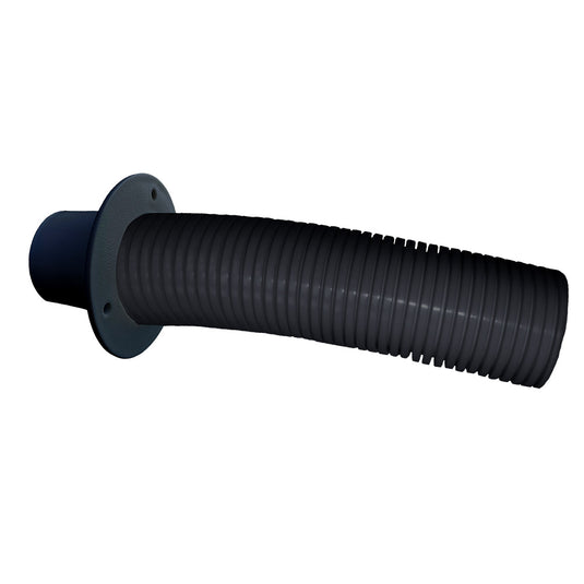Trident Marine 10 Black Stern Flex Hose wTransom Flange TFK10