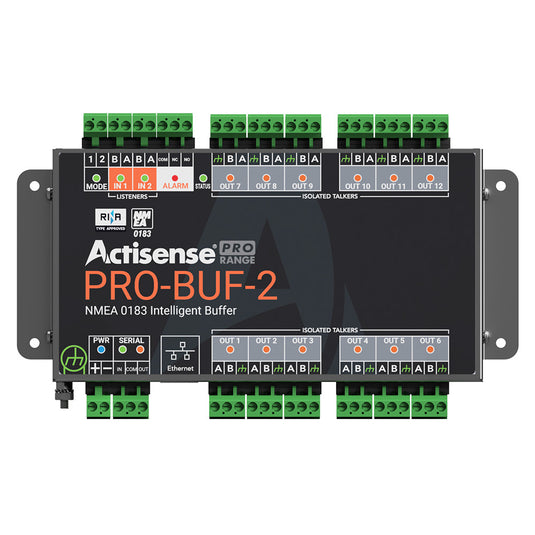 Actisense PRO NMEA 0183 Buffer  2 OPTO Inputs 12 ISODrive Outputs Serial Port Ethernet Port Pluggable Screw Terminal